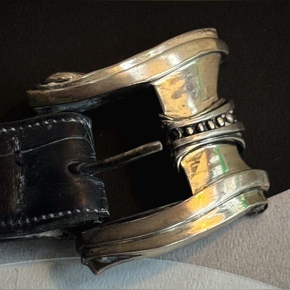 Vintage Man’s Large Sterling Silver Kieselstein Cord Belt Buckle - Picture 3 of 6